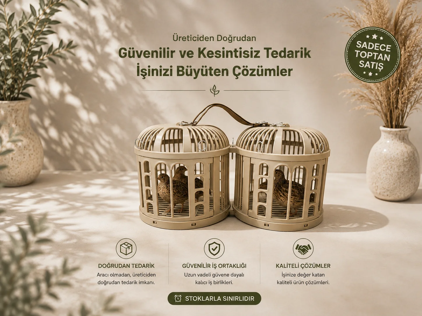 Canlı Keklik Taşıma Kafesi